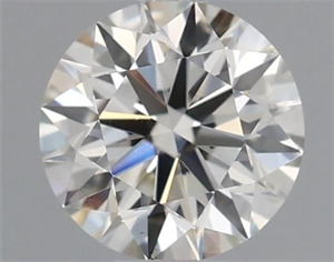 Picture of Natural Diamond 0.40 Carats, Round with Excellent Cut, I Color, VS1 Clarity and Certified by IGI