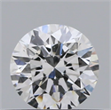 Natural Diamond 0.43 Carats, Round with Excellent Cut, F Color, VS2 Clarity and Certified by GIA