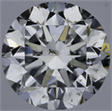 Natural Diamond 0.46 Carats, Round with Good Cut, D Color, SI2 Clarity and Certified by GIA