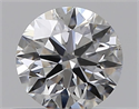 Natural Diamond 0.40 Carats, Round with Excellent Cut, F Color, SI2 Clarity and Certified by GIA