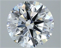 Natural Diamond 2.51 Carats, Round with Excellent Cut, E Color, VS2 Clarity and Certified by GIA