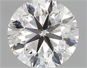 Natural Diamond 0.50 Carats, Round with Very Good Cut, F Color, SI2 Clarity and Certified by GIA