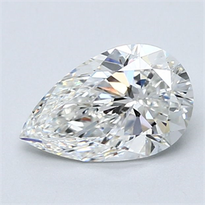 Picture of Natural Diamond 1.32 Carats, Pear with  Cut, G Color, VS2 Clarity and Certified by GIA