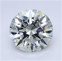 Natural Diamond 3.50 Carats, Round with Excellent Cut, G Color, SI2 Clarity and Certified by GIA