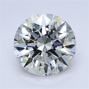 Picture of Natural Diamond 3.50 Carats, Round with Excellent Cut, G Color, SI2 Clarity and Certified by GIA