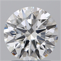 Natural Diamond 2.01 Carats, Round with Excellent Cut, G Color, SI1 Clarity and Certified by GIA