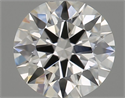 Natural Diamond 0.53 Carats, Round with Excellent Cut, J Color, VVS1 Clarity and Certified by GIA