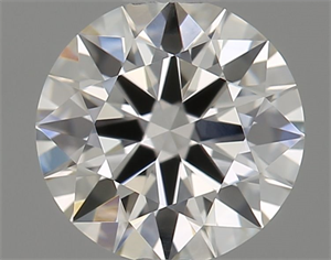 Picture of Natural Diamond 0.53 Carats, Round with Excellent Cut, J Color, VVS1 Clarity and Certified by GIA