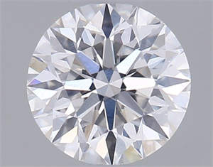 Picture of Natural Diamond 0.41 Carats, Round with Excellent Cut, E Color, VS2 Clarity and Certified by GIA