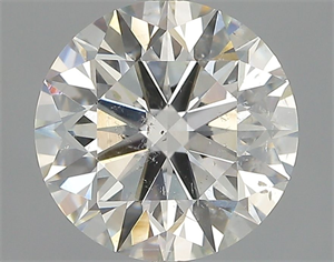 Picture of Natural Diamond 2.01 Carats, Round with Excellent Cut, J Color, SI2 Clarity and Certified by GIA