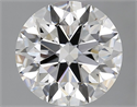 Natural Diamond 2.10 Carats, Round with Excellent Cut, F Color, VS2 Clarity and Certified by GIA