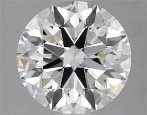 Picture of Natural Diamond 2.10 Carats, Round with Excellent Cut, F Color, VS2 Clarity and Certified by GIA