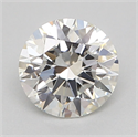 Natural Diamond 0.40 Carats, Round with Excellent Cut, H Color, IF Clarity and Certified by GIA