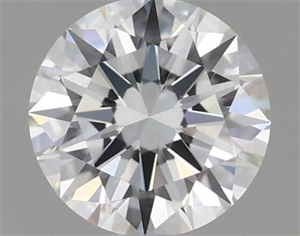 Picture of Natural Diamond 0.41 Carats, Round with Excellent Cut, H Color, VVS1 Clarity and Certified by GIA