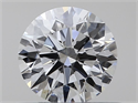 Natural Diamond 0.42 Carats, Round with Excellent Cut, F Color, VS1 Clarity and Certified by GIA