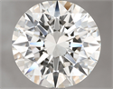 Natural Diamond 5.01 Carats, Round with Excellent Cut, G Color, VS2 Clarity and Certified by IGI