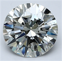 Natural Diamond 3.01 Carats, Round with Excellent Cut, I Color, SI1 Clarity and Certified by GIA