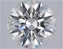 Natural Diamond 3.01 Carats, Round with Excellent Cut, H Color, SI1 Clarity and Certified by GIA