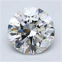 Natural Diamond 1.50 Carats, Round with Excellent Cut, H Color, VVS1 Clarity and Certified by GIA