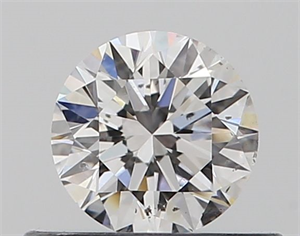 Picture of Natural Diamond 0.40 Carats, Round with Excellent Cut, D Color, SI2 Clarity and Certified by GIA