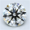 Natural Diamond 2.53 Carats, Round with Very Good Cut, J Color, VS2 Clarity and Certified by GIA