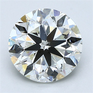 Picture of Natural Diamond 2.53 Carats, Round with Very Good Cut, J Color, VS2 Clarity and Certified by GIA