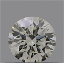 Natural Diamond 0.43 Carats, Round with Excellent Cut, K Color, SI1 Clarity and Certified by GIA