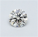 Natural Diamond 0.40 Carats, Round with Excellent Cut, G Color, SI2 Clarity and Certified by GIA