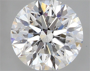 Picture of Natural Diamond 0.41 Carats, Round with Excellent Cut, E Color, VS2 Clarity and Certified by GIA