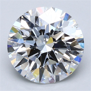 Picture of Natural Diamond 4.01 Carats, Round with Excellent Cut, F Color, VS2 Clarity and Certified by GIA