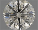 Natural Diamond 0.53 Carats, Round with Excellent Cut, K Color, VS1 Clarity and Certified by IGI