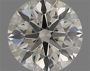 Picture of Natural Diamond 0.53 Carats, Round with Excellent Cut, K Color, VS1 Clarity and Certified by IGI