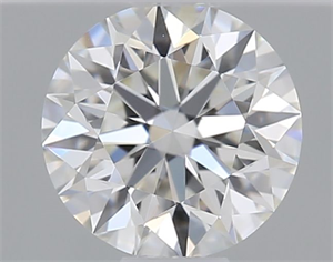 Picture of Natural Diamond 0.41 Carats, Round with Excellent Cut, G Color, VVS1 Clarity and Certified by GIA