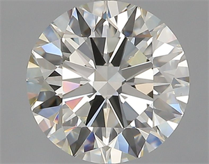 Picture of Natural Diamond 2.01 Carats, Round with Excellent Cut, J Color, VS2 Clarity and Certified by GIA