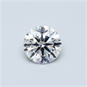 Natural Diamond 0.40 Carats, Round with Excellent Cut, G Color, SI2 Clarity and Certified by GIA