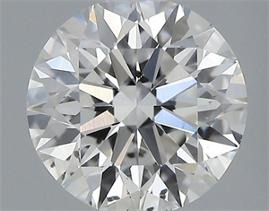 Picture of Natural Diamond 0.53 Carats, Round with Excellent Cut, G Color, SI2 Clarity and Certified by GIA