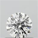 Natural Diamond 0.47 Carats, Round with Excellent Cut, E Color, I1 Clarity and Certified by GIA