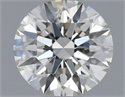 Natural Diamond 0.43 Carats, Round with Excellent Cut, H Color, VS1 Clarity and Certified by IGI