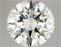 Natural Diamond 3.50 Carats, Round with Excellent Cut, K Color, VVS2 Clarity and Certified by IGI