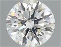 Natural Diamond 0.50 Carats, Round with Excellent Cut, K Color, VVS1 Clarity and Certified by GIA