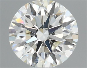 Picture of Natural Diamond 0.50 Carats, Round with Excellent Cut, K Color, VVS1 Clarity and Certified by GIA