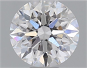 Natural Diamond 0.43 Carats, Round with Excellent Cut, F Color, VS2 Clarity and Certified by GIA