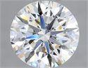 Natural Diamond 0.45 Carats, Round with Excellent Cut, I Color, IF Clarity and Certified by GIA