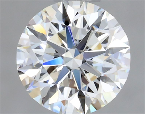 Picture of Natural Diamond 0.45 Carats, Round with Excellent Cut, I Color, IF Clarity and Certified by GIA