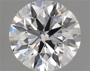 Picture of Natural Diamond 0.40 Carats, Round with Excellent Cut, H Color, VS2 Clarity and Certified by GIA