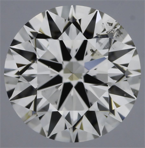 Picture of Natural Diamond 0.51 Carats, Round with Excellent Cut, I Color, SI2 Clarity and Certified by GIA