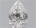 Natural Diamond 0.72 Carats, Pear with  Cut, D Color, VS2 Clarity and Certified by GIA