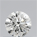 Natural Diamond 0.50 Carats, Round with Excellent Cut, H Color, VS1 Clarity and Certified by IGI