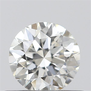 Picture of Natural Diamond 0.42 Carats, Round with Excellent Cut, I Color, VVS1 Clarity and Certified by GIA