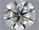 Natural Diamond 0.40 Carats, Round with Good Cut, H Color, VS1 Clarity and Certified by IGI